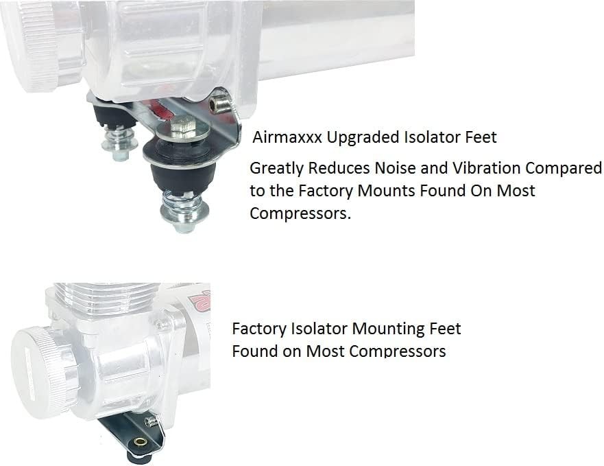 Chrome Vibration Isolator Kit ?C Fits Viair 380C?C485C Single Compressors gallery