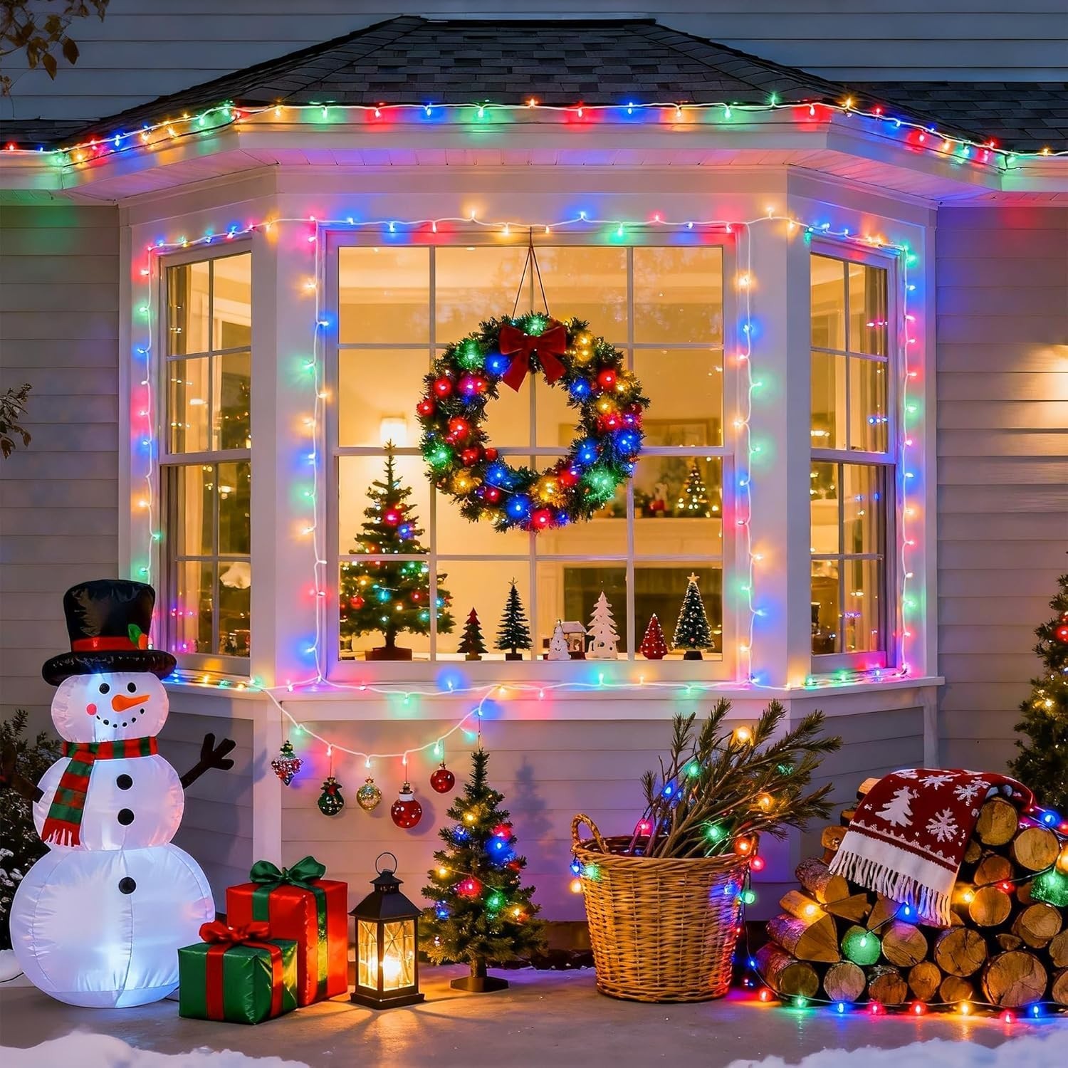 Multicolor Christmas Lights Battery Operated with 8 Modes Remote Waterproof, 33F gallery