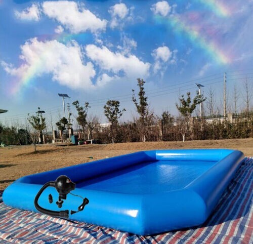 PVC Outdoor Above Ground Inflatable Swimming Pool 19.7*19.7*2ft with 110V Blower gallery