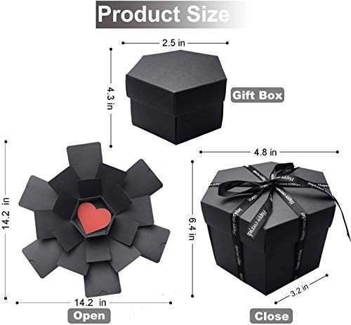 Explosion Box, DIY Explosion Box with 6 Faces, Main Part Assembled black gallery