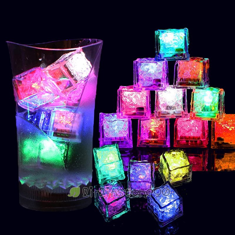 Light Up Ice Cubes for Drinks, 12~48Pack LED Ice Cubes Liquid Activated,Reusable gallery