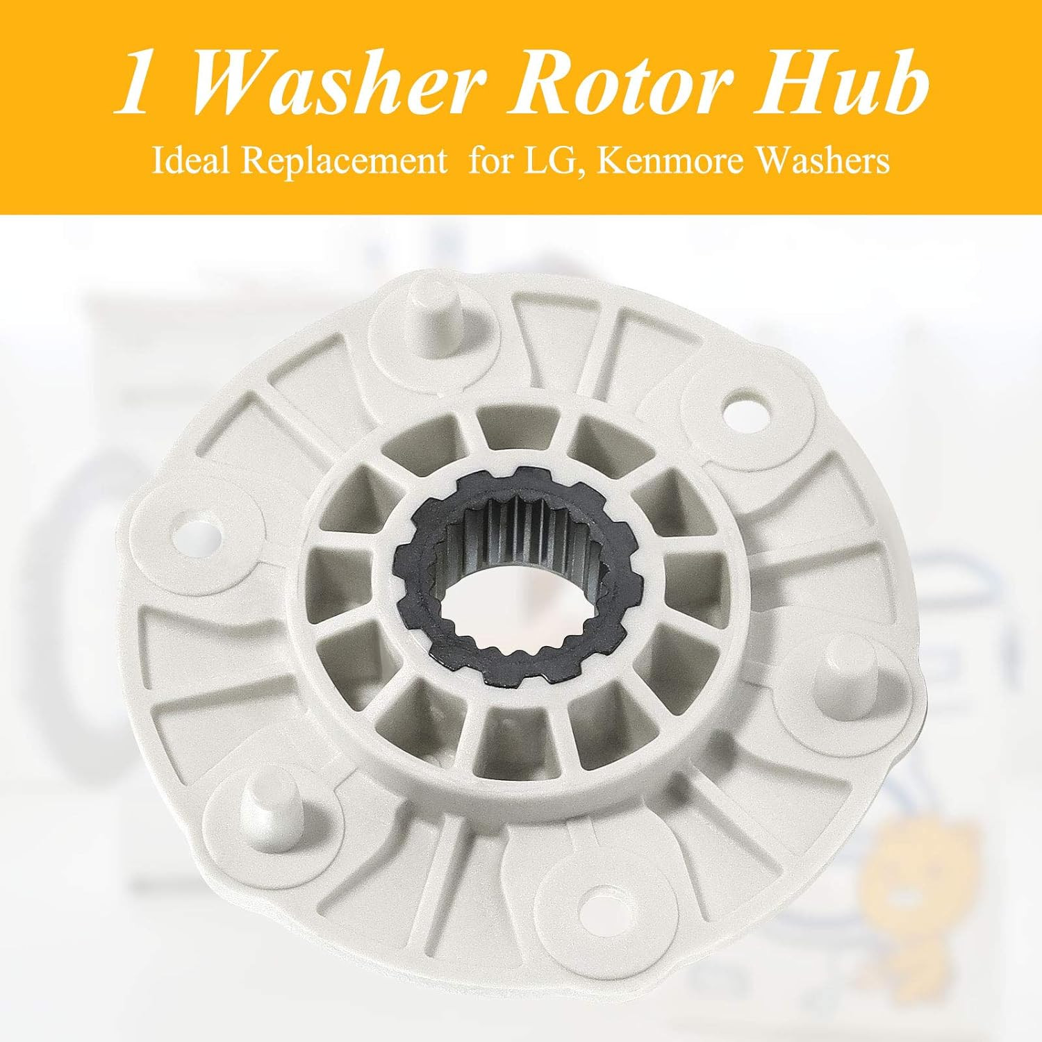Washer Rotor Hub Assembly MBF618448 for LG Washing Machine（Original Version), Re gallery