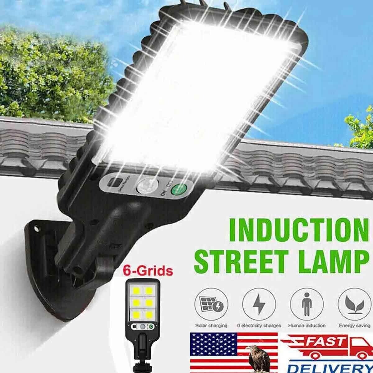 2400W LED Solar Wall Lights PIR Motion Sensor Outdoor Flood Security Street Lamp gallery
