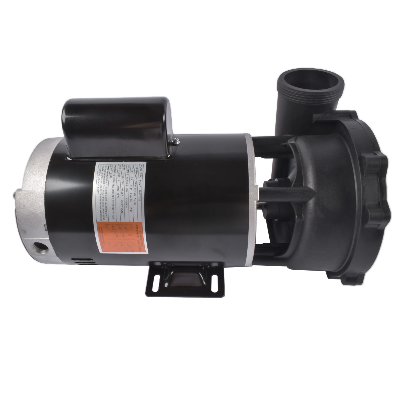 56-Frame 3 HP 230 Volts 2-Speed Spa Pump For Hot Tub with 2" Intake 2" Discharge gallery