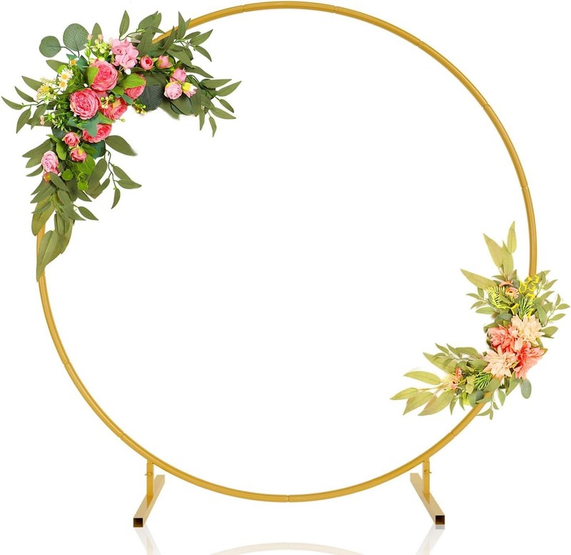Round Backdrop Stand Stable Balloon Arch Stand Metal Wedding Arch Backdrop Stand gallery