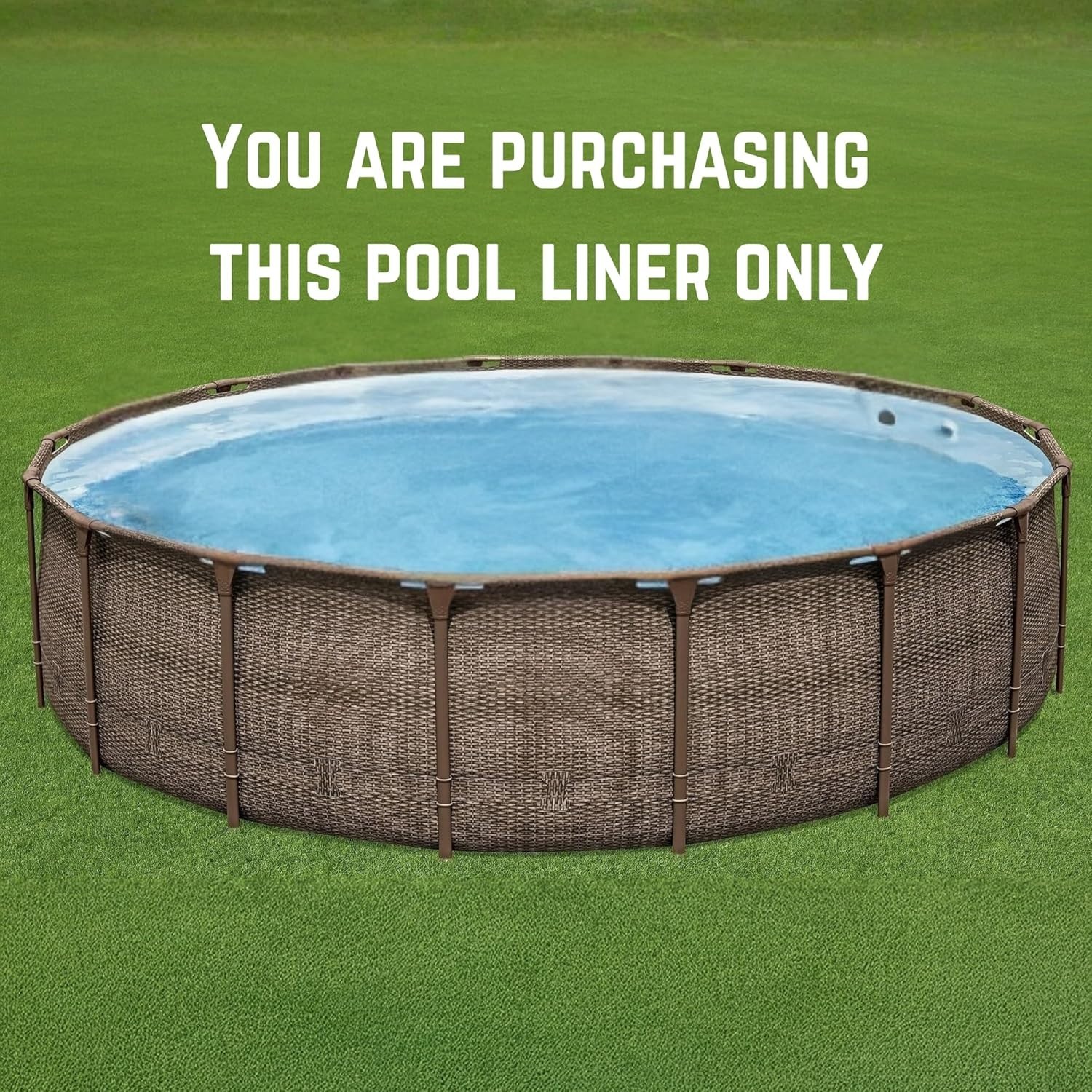 Replacement Pool Liner for Coleman/Bestway Power Steel 18ft x 48in Brown gallery