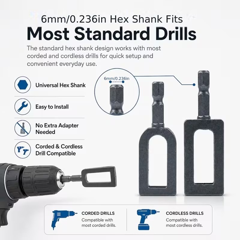 2PCS Electric Drill Wire Twisting Tool, Heavy Duty Wire Twister for Drill US gallery