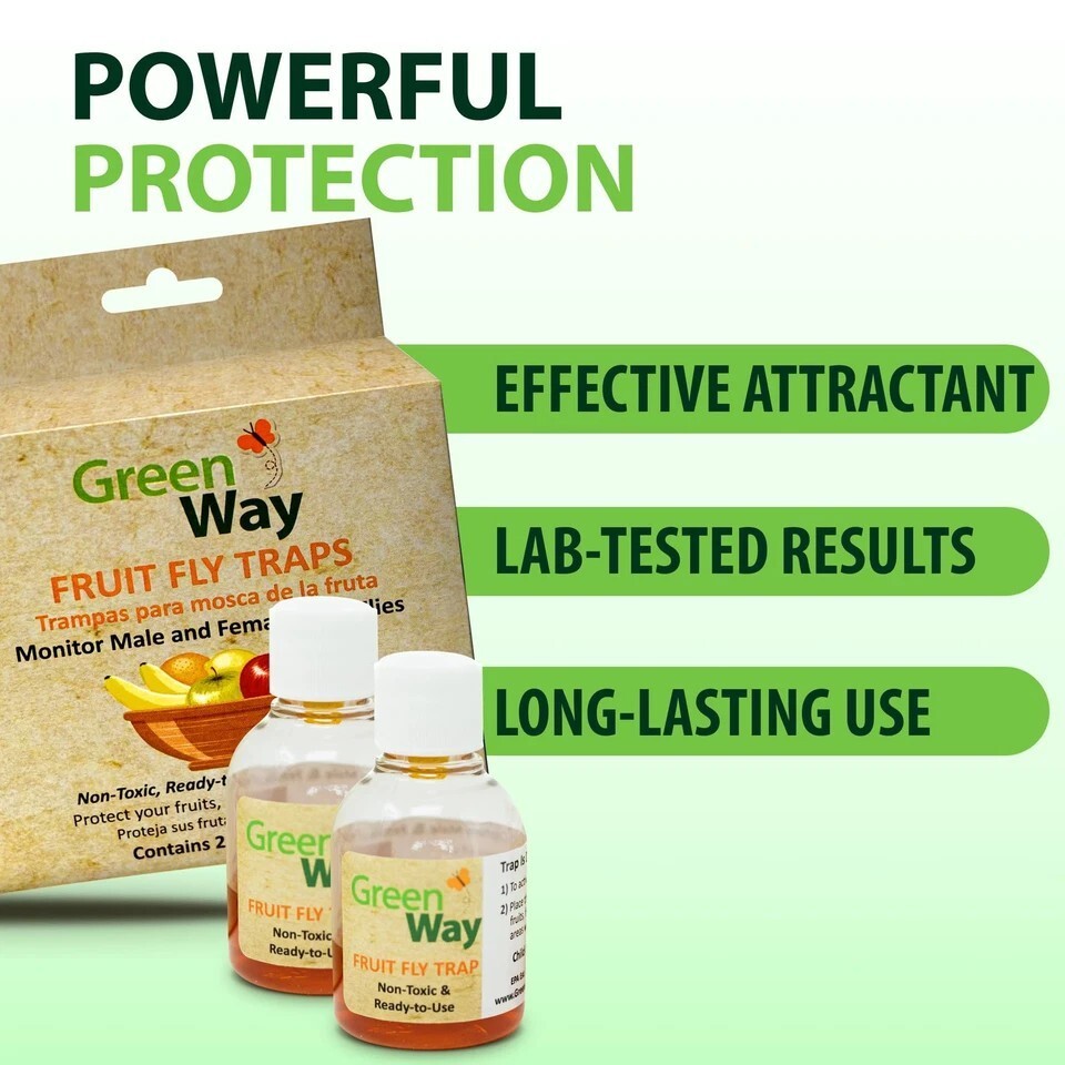 GreenWay Fruit Fly Trap Non-Toxic, Ready-to-Use, Long-Lasting gallery