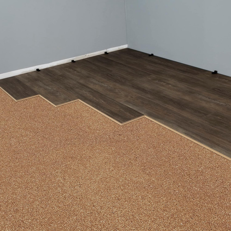 72000Q Natural Cork Underlayment Roll - 4 Ft. Wide X 50 Ft. Long X 6 Mm Thick - gallery