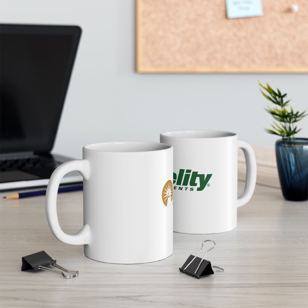 Fidelity Investment 11oz - 15oz Coffee Tea White Mug gallery