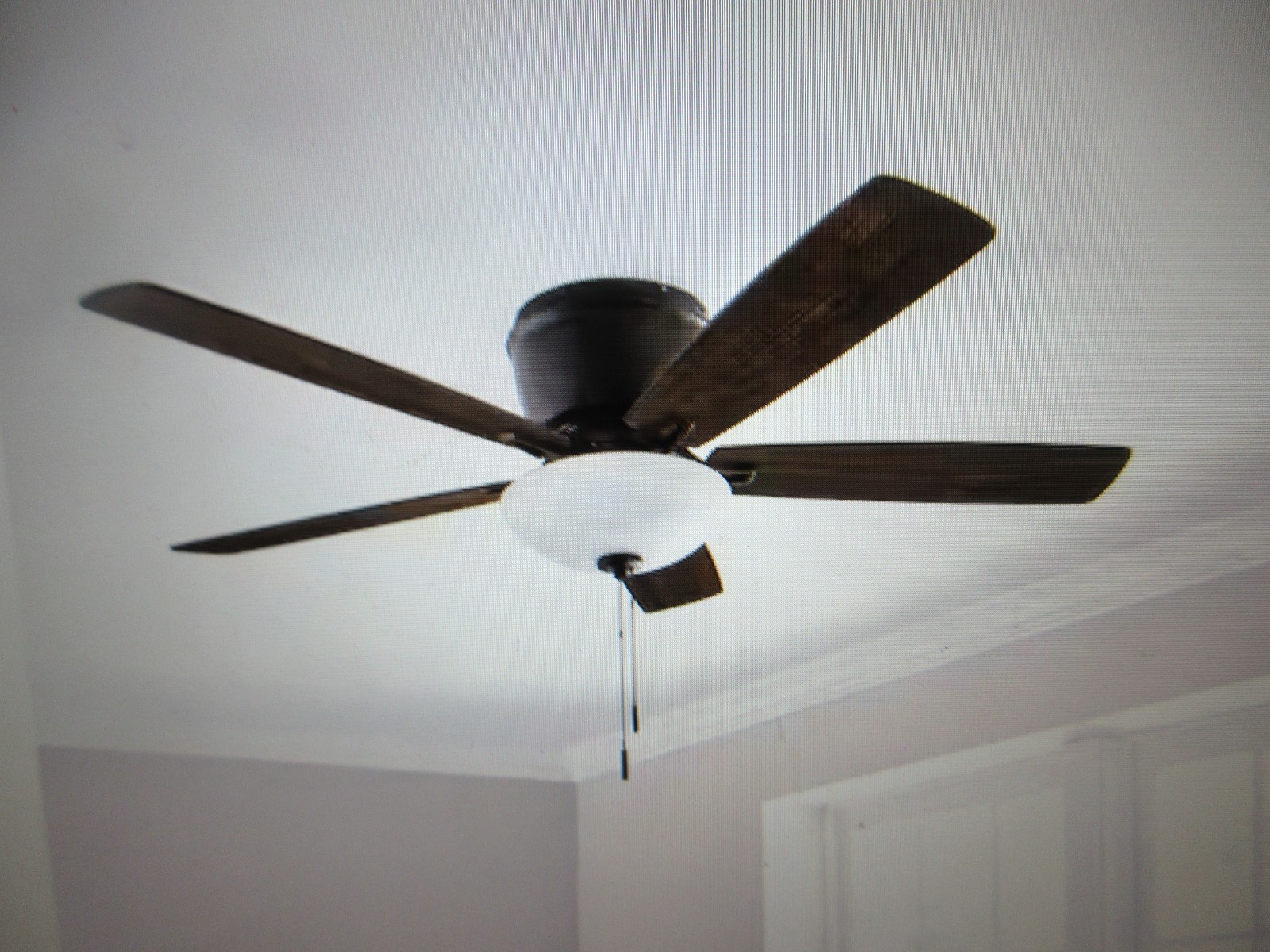 Hampton Bay Melrose 52 in. Indoor LED Hugger Bronze Dry Rated Ceiling Fan gallery