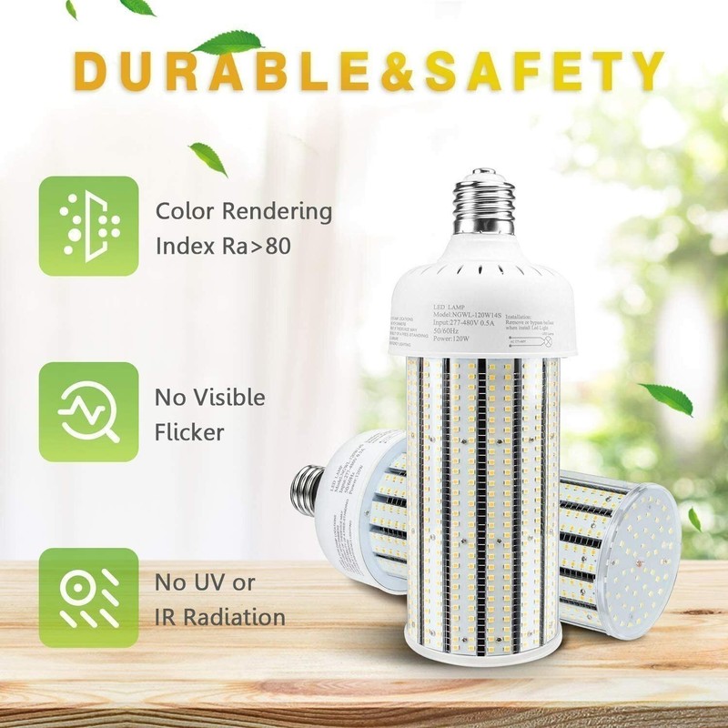 480V LED Corn Light 120W Replace 600 Watt Metal Halide HPS Bulbs E39 Mogul Base gallery