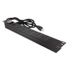 6-Outlet Server Cabinet Power Strip 19" On/Off Switch Fuse 6' Cords 1850W gallery