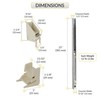 Brixwell Window Channel Balance 15" L, 12-13 lbs Sash, With Sash Guide,Aluminum gallery