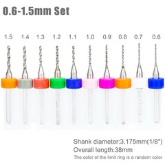 Drill Bit Set Carbide PCB Mini CNC Micro Drill Bits 0.1mm-2.0mm XCAN