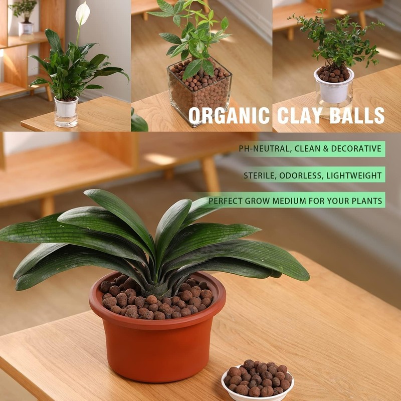 Decorative and Functional 2LBS Clay Pebbles, Perfect for Aquaponics & Gardens gallery