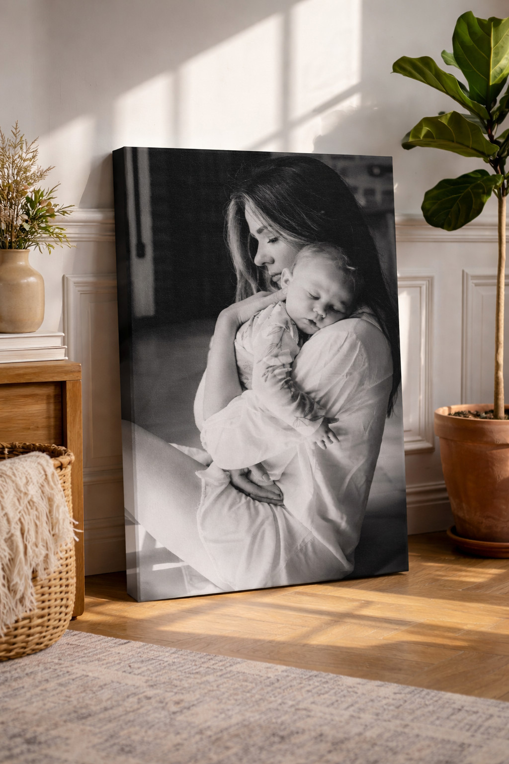 Custom Canvas Print from Your Photo Personalized Family Portrait Wall Art Gift gallery