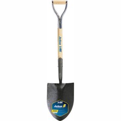 True Temper Shovel Round Point Solid Shank No Step Armor D Grip