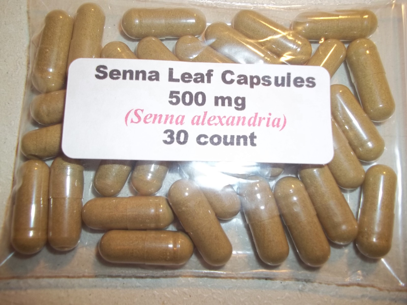 Senna Leaf Powder Capsules (Senna alexandria) 500 mg - 30 Count gallery