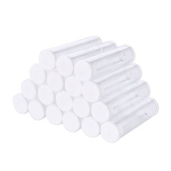100Pcs Transparent Clear Plastic Small Empty Storage Tubes Bead Container Set