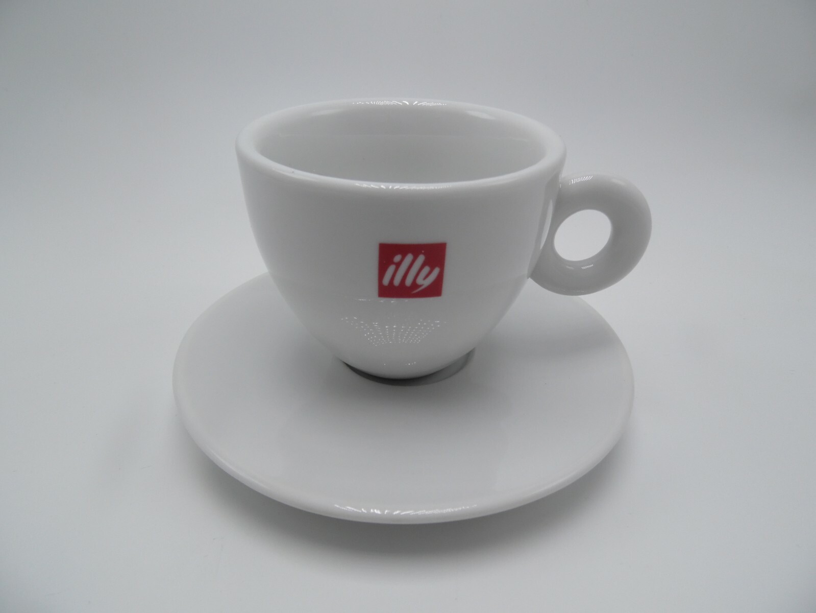 ILLY CAPPUCCINO CUPS LOGO (12 CUPS) & (12 SAUCERS) Porcelain 6 oz capacity gallery