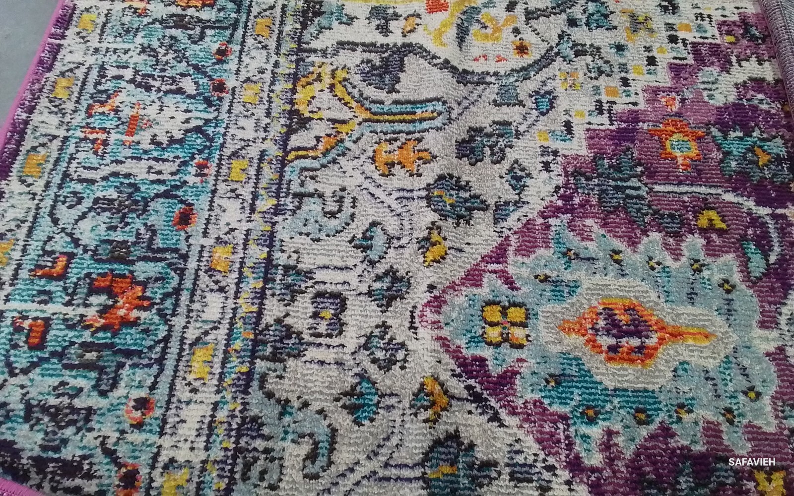 VIOLET / L BLUE 6'-7" x 9'-2" Back Stain Rug, Reduced Price 1172762057 MNC251L-6 gallery