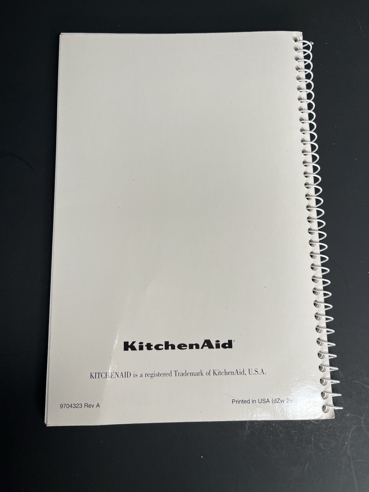 KitchenAid Stand Mixer Instructions and Recipes Booklet Spiral Bound USA gallery