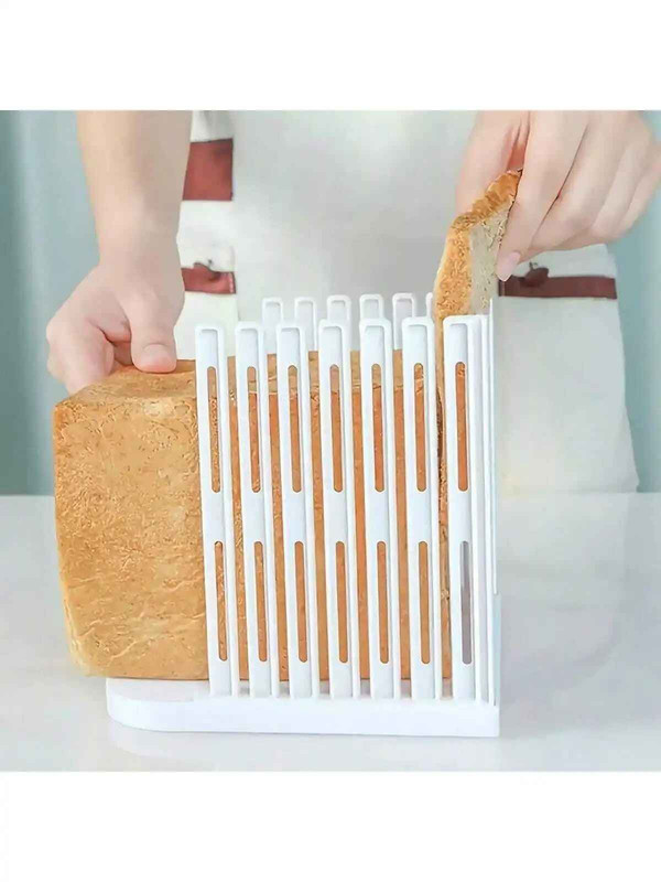 Foldable Bread Slicer Guide ABS Toast Loaf Cutter Adjustable gallery