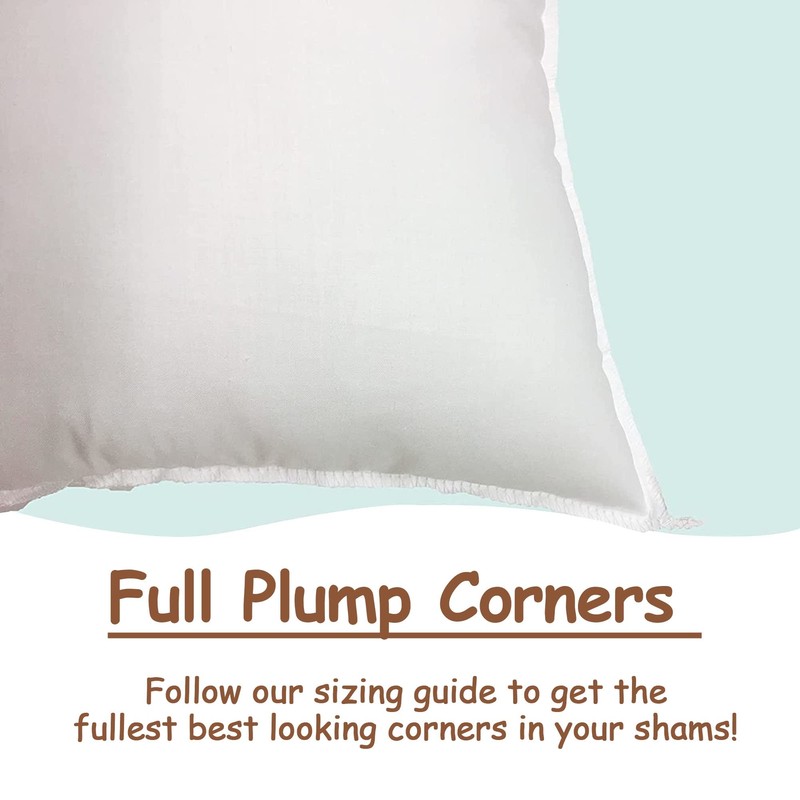 26x26 Inch White Pillow Insert Ultra Soft Allergy Free Made in USA gallery