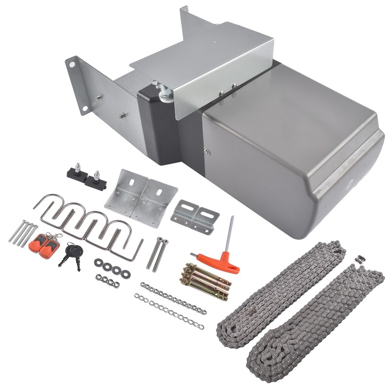110V 60Hz Single-Button Automatic Sliding Gate Opener Operator Kit 360W 66 RPM gallery