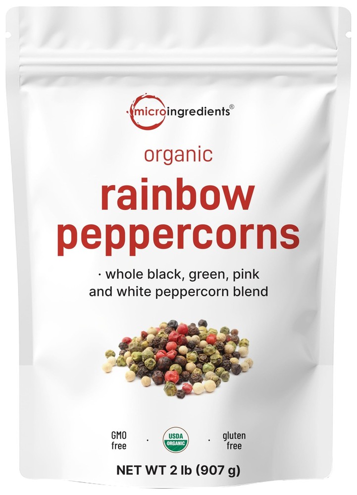 Micro Ingredients Organic Rainbow Peppercorns, 2 lbs