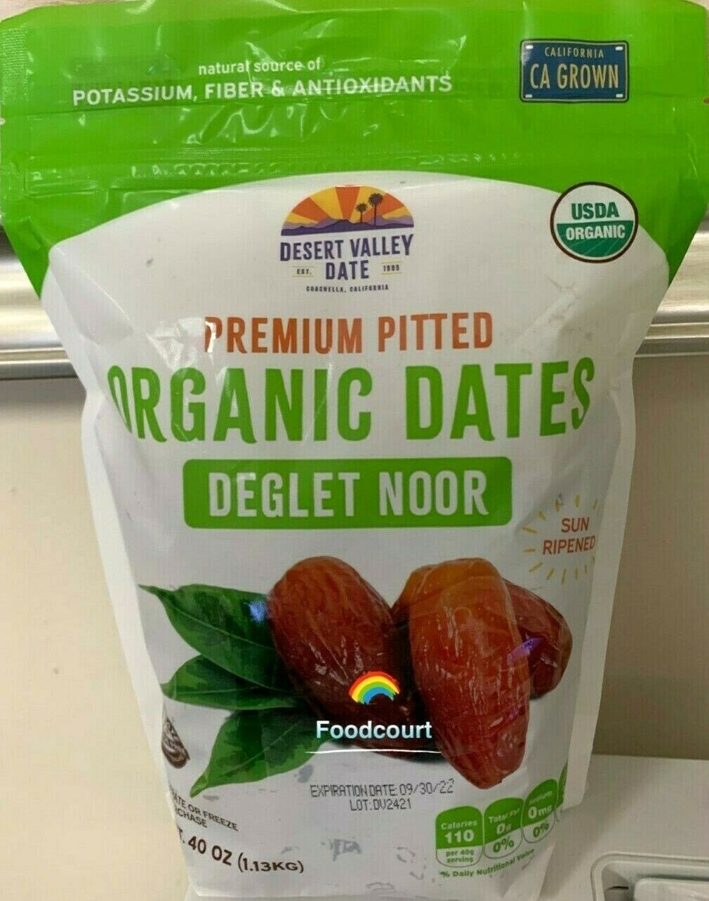 2 Packs Desert Valley Organic Dates Deglet Noor Dried Fruit 40 oz Each Pack gallery