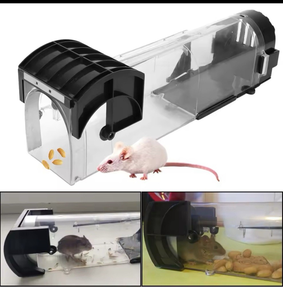 Mouse/Rat/Rodent Trap Live Catch Cage, Easy Set Up and Reuse Indoor & Outdoor