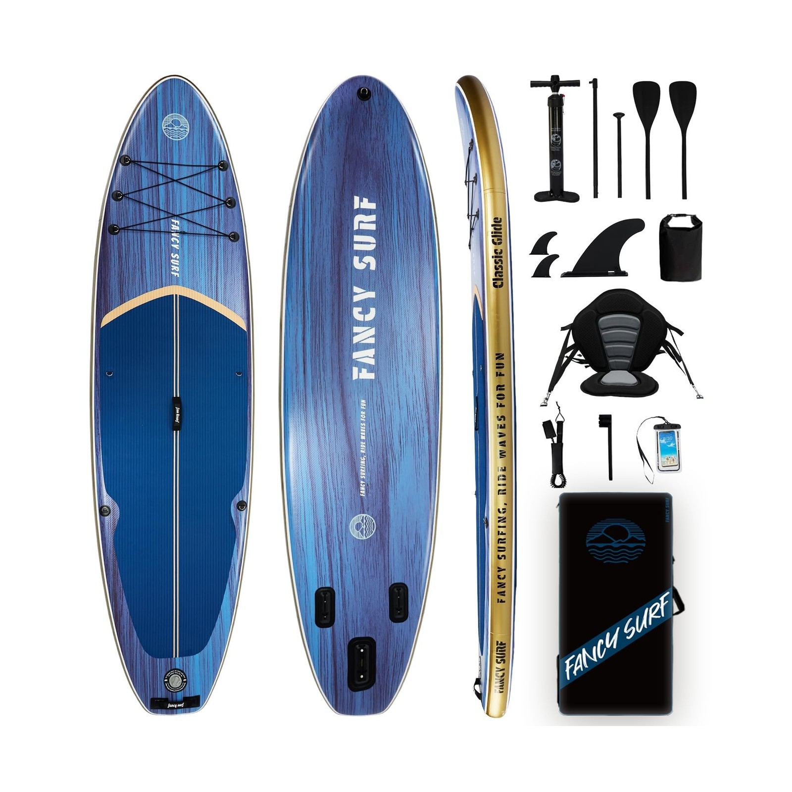 11'6"x35" Extra Wide Inflatable Paddle Board with Seat, 450LBS Sup Stand Up P... gallery
