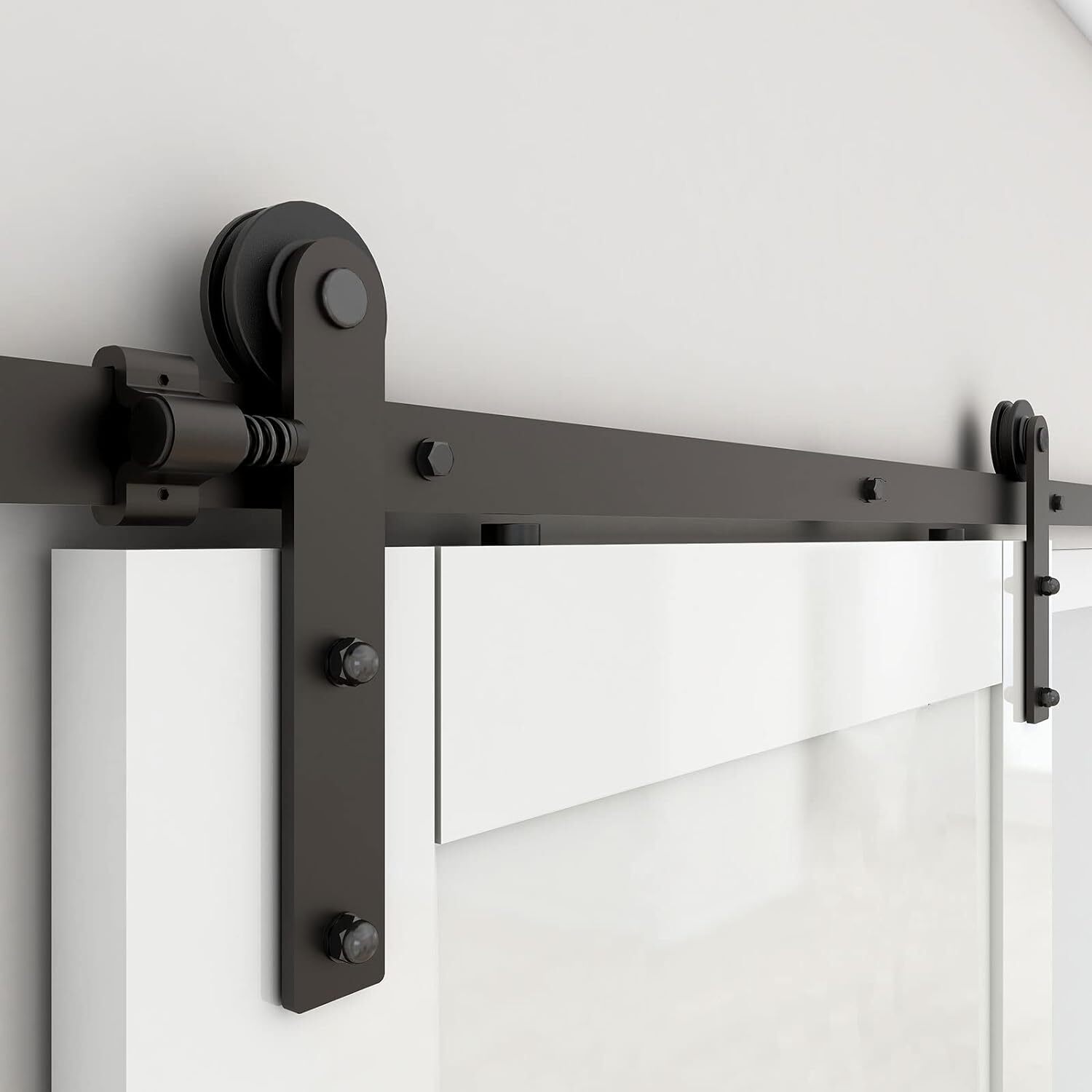 4FT-20FT Sliding Barn Wood Door Hardware Closet Track Kit For Single/Double Door gallery