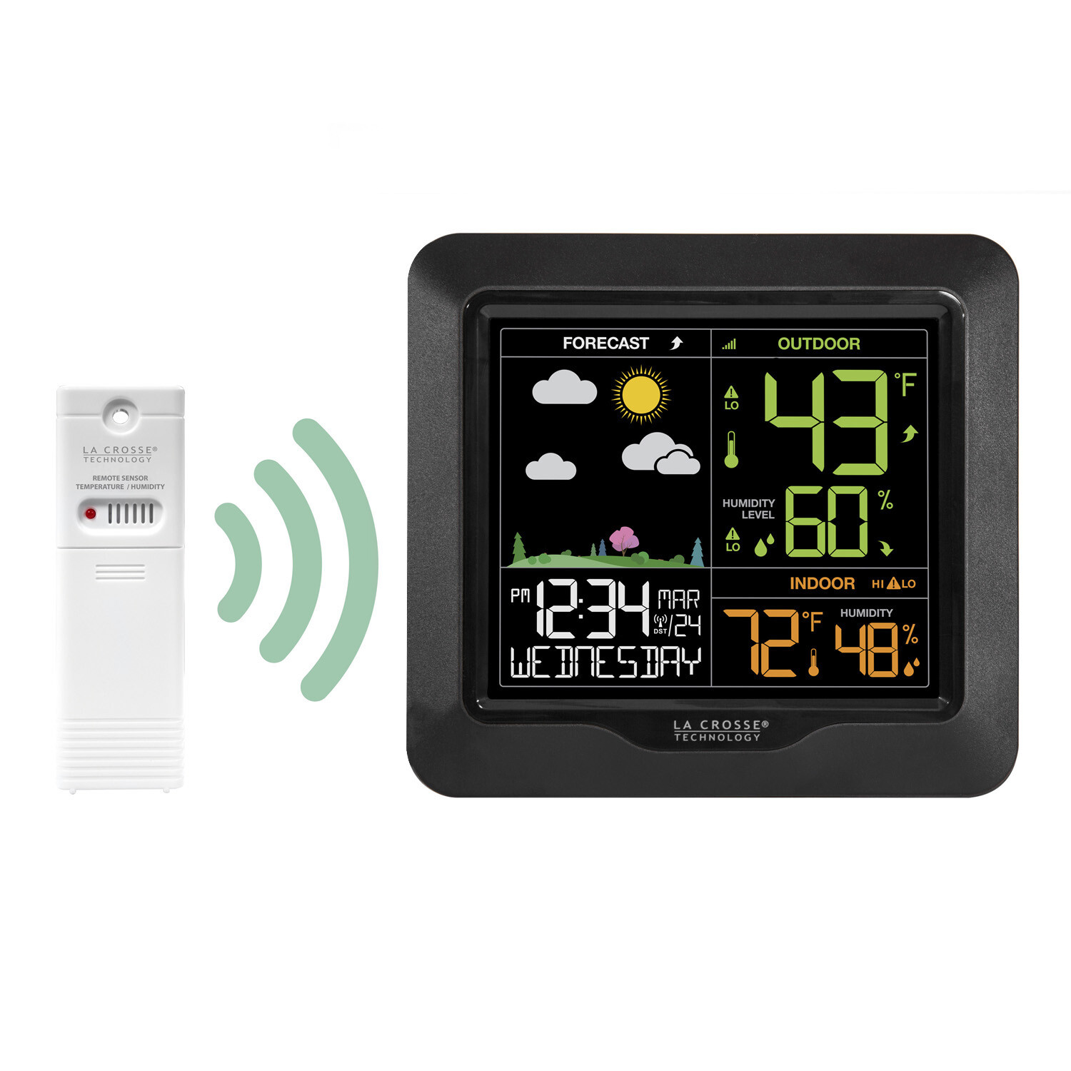 S85814 La Crosse Technology Wireless Color Weather Station with TX141TH-BV3 gallery
