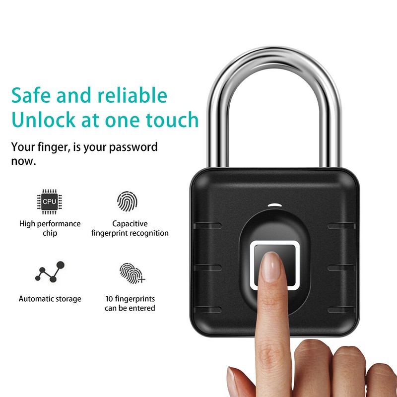 Waterproof Fingerprint Padlock Bluetooth Digital APP Keyless Smart Door Lock gallery