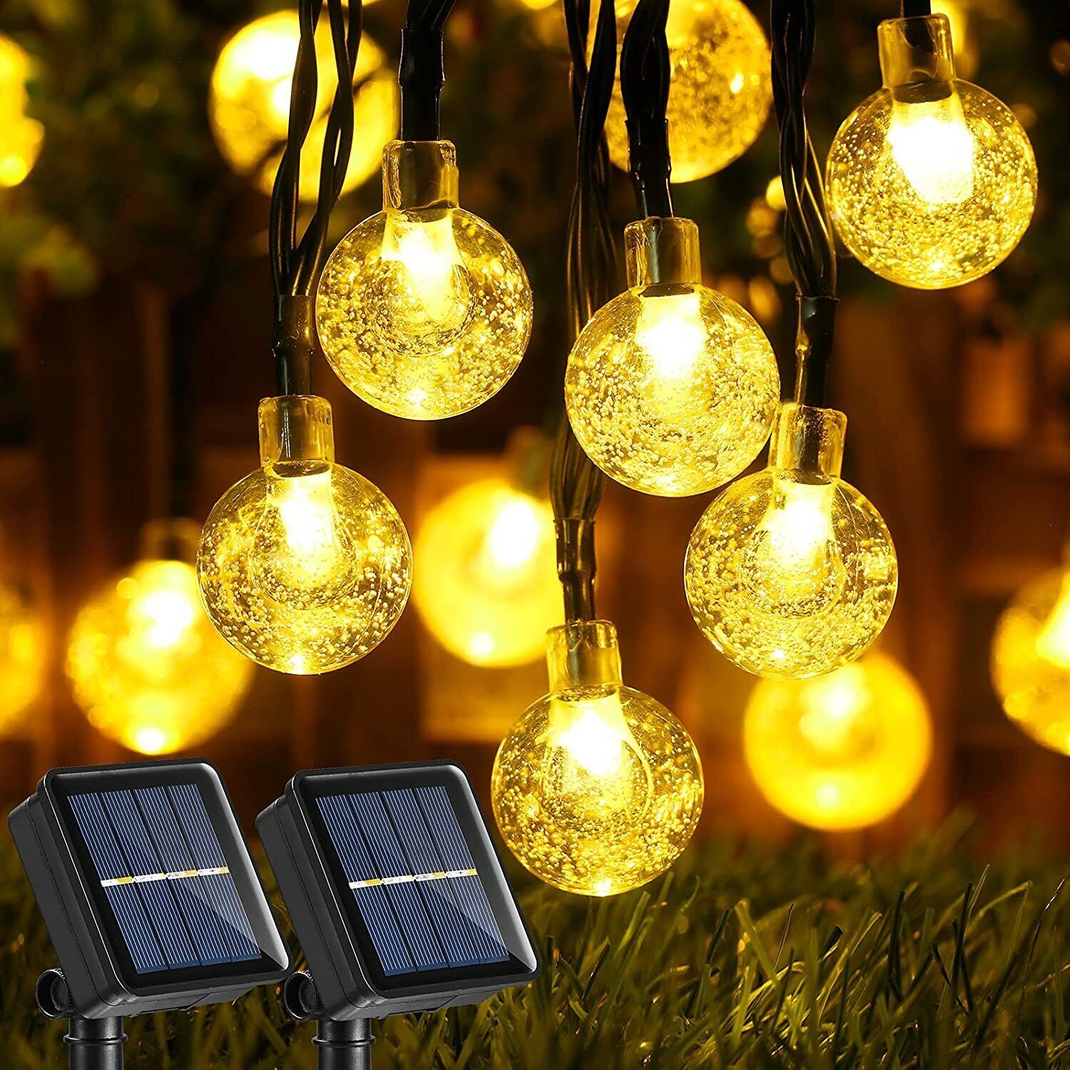 Solar Powered 30 LED String Light Garden Path Yard Decor Lamp Outdoor Waterproof gallery