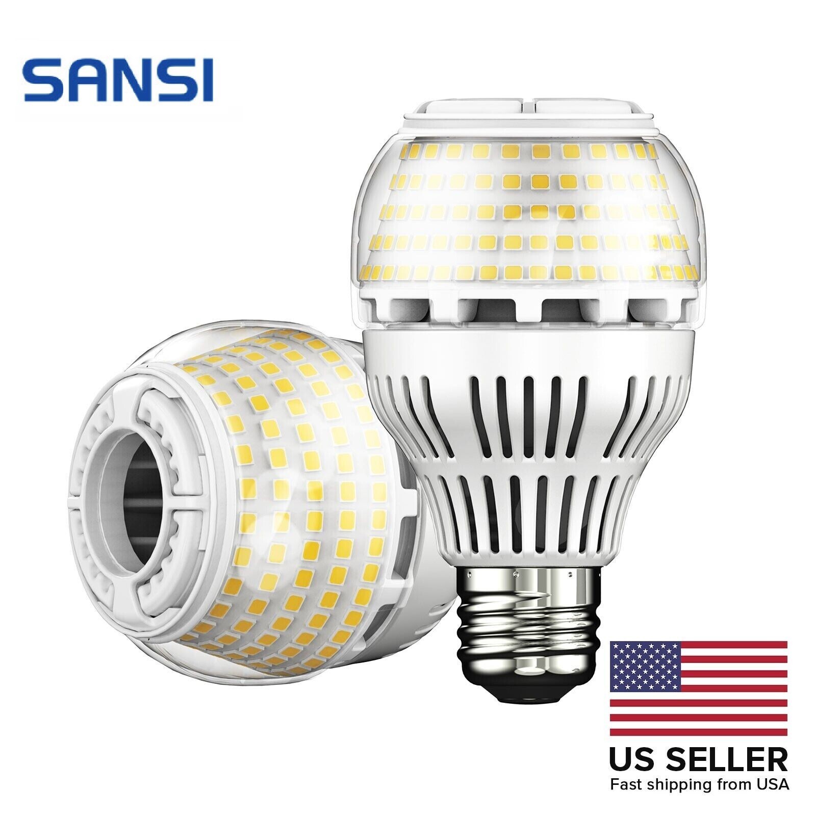 27W 2 Pack LED Light Bulb 250W Equivalent 4000lm A21 5000K Daylight Ceramic Lamp gallery