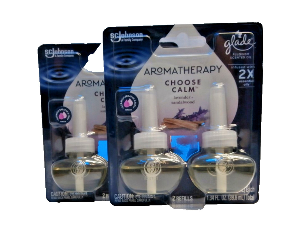 Glade Aromatherapy Choose Calm Plug Ins Air Freshener Refills 2 TWIN PACK gallery