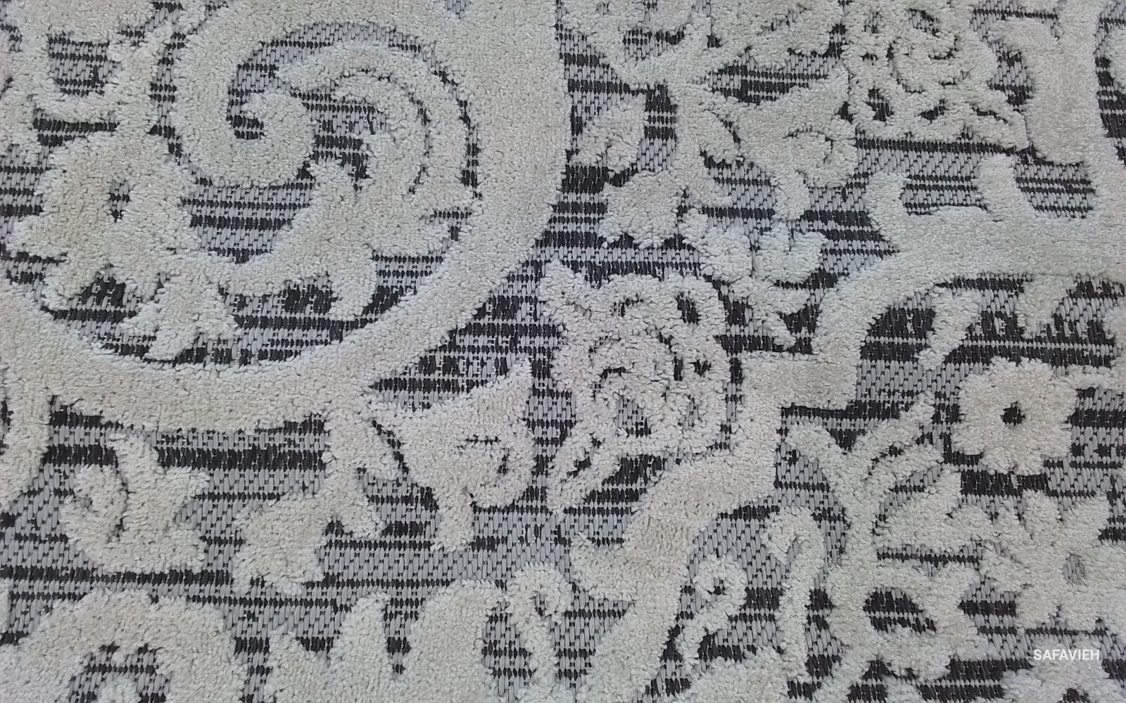 IVORY / GREY 9'-0" x 12'-0" Stained Rug, Reduced Price 1172770739 CBN656A-9 gallery