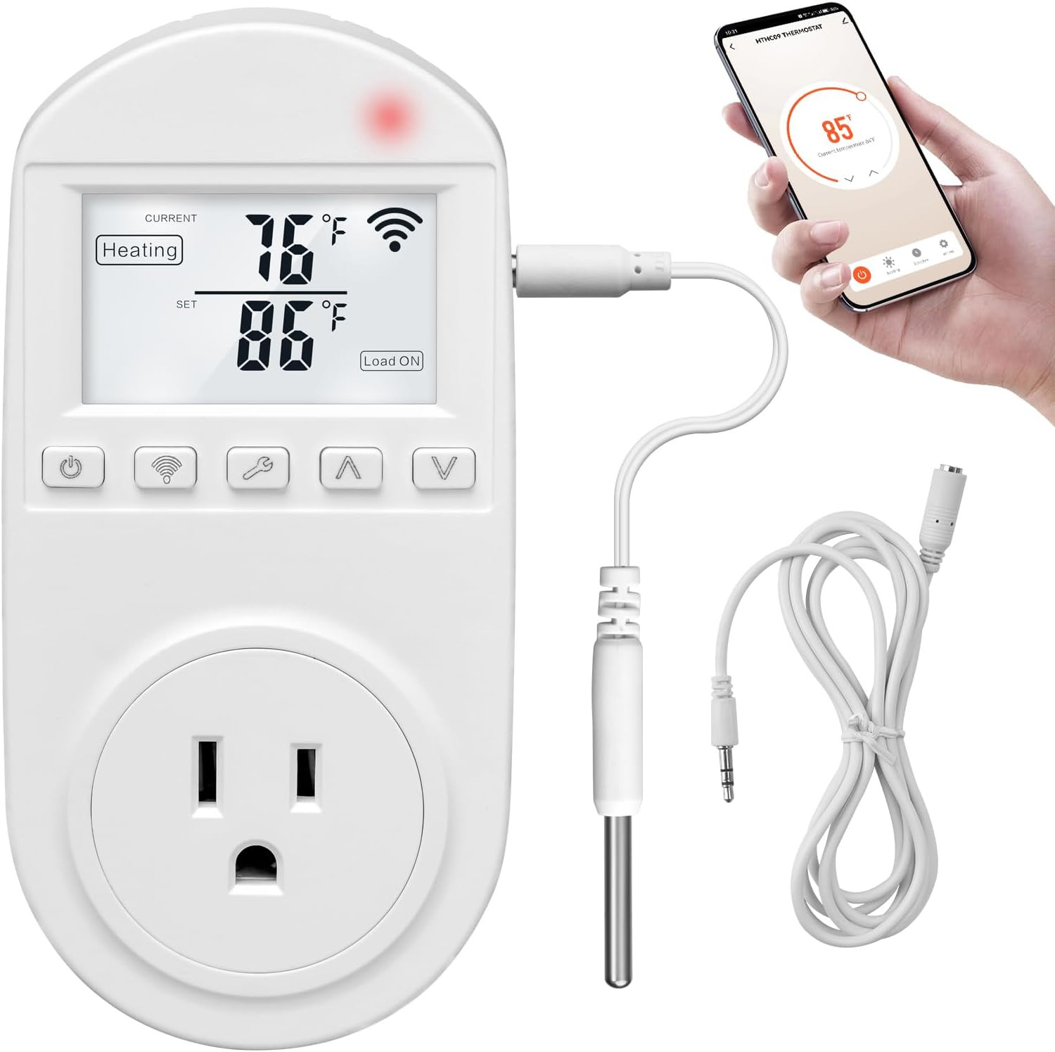 New Generation! Smart Wifi Temperature Control Outlet Compatible with A gallery