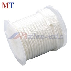 5/16″ x 100′ White Nylon Solid Braid Knot Rope High UV & Abrasion Resistance