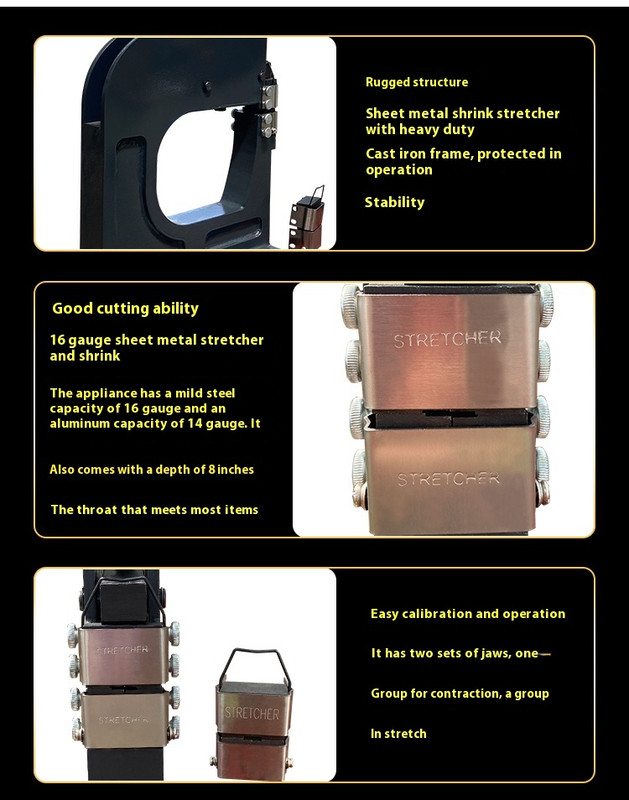Metal Stretching and Shrinking Machine with Hand Lever SS-16 Shrinkage Stretcher gallery