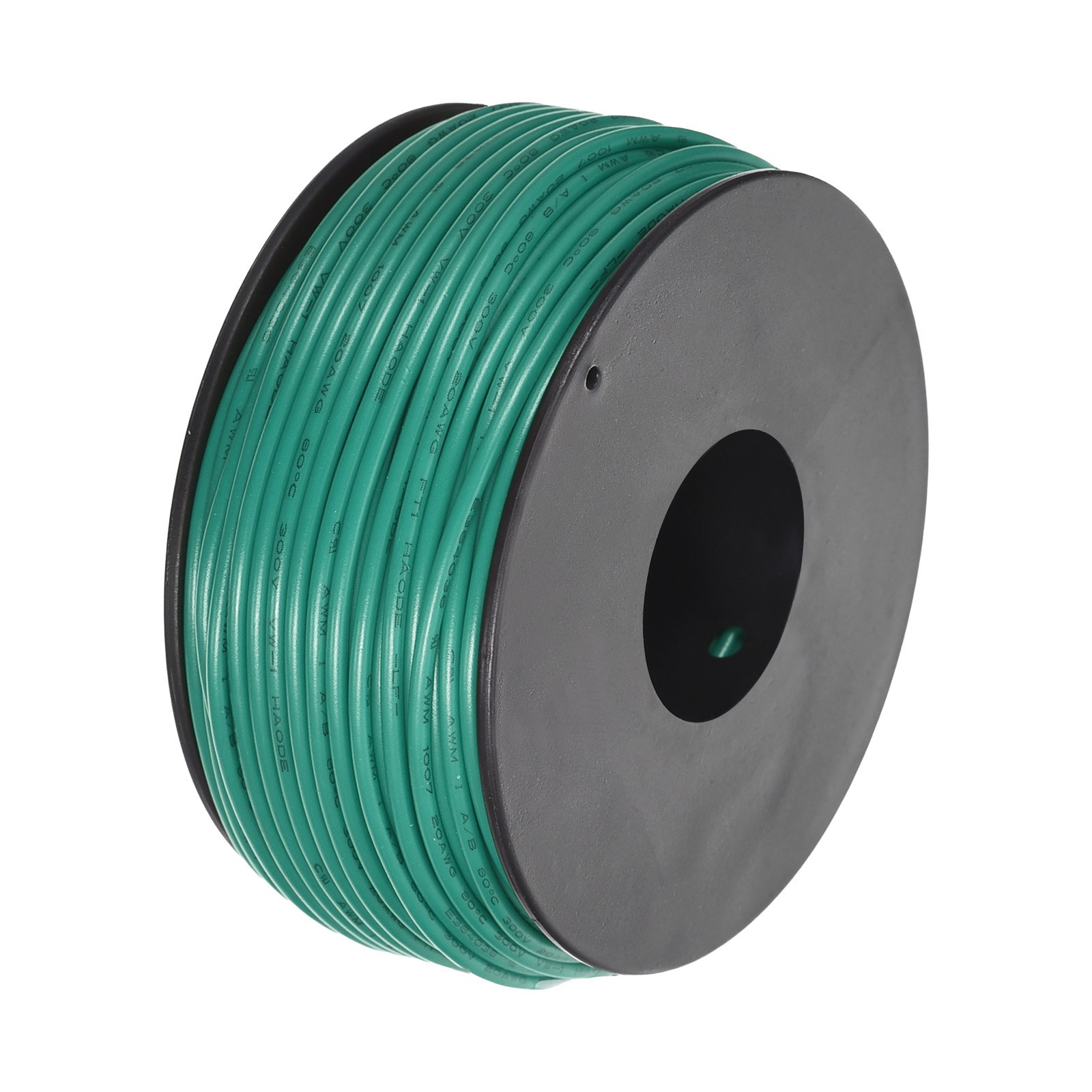 20AWG Stranded Wire Hookup 30M/100ft Green, Electrical Wire UL1007 Spool gallery