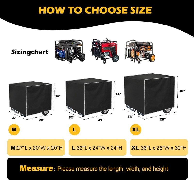 Portable Generator Cover While Running for Most 5500-15000 Frame Generators NEW gallery
