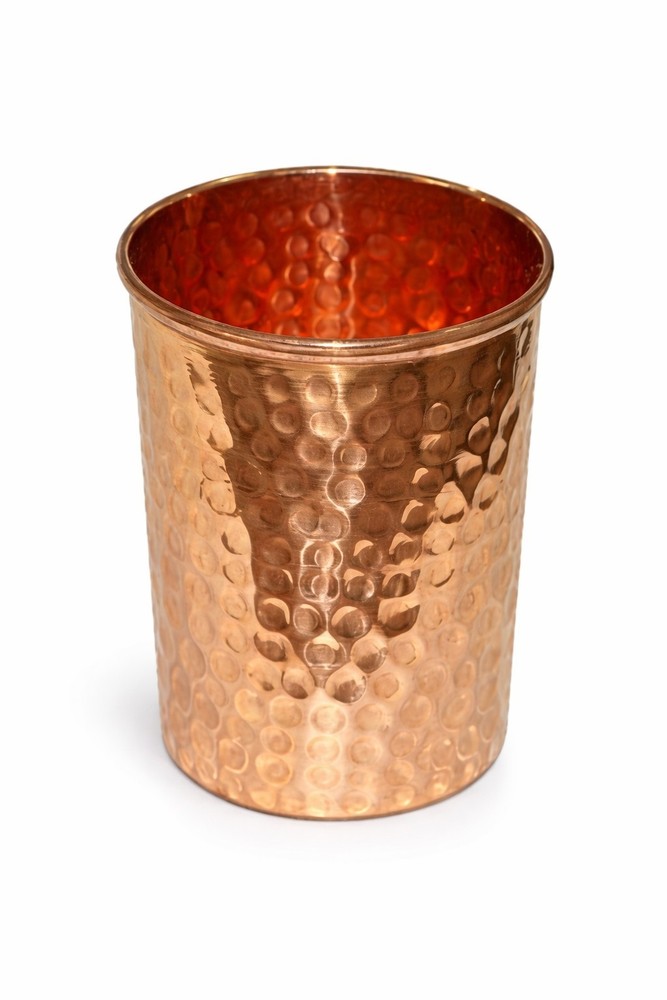 Pure Copper Drinking Cups - Ayurvedic Health Tumblers For Drinking Water Glasses