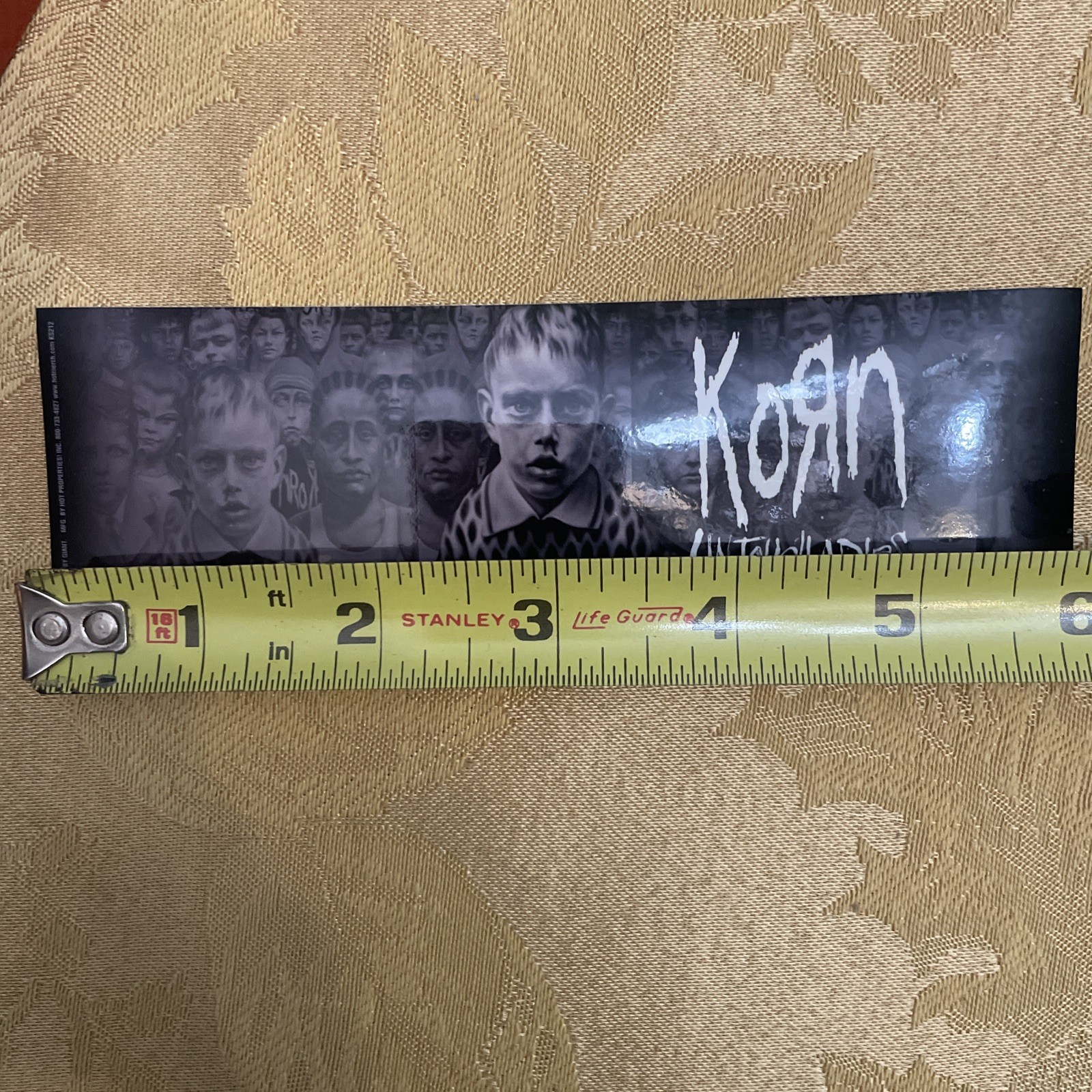 Korn Untouchables Black & White Children 2x6 Sticker gallery