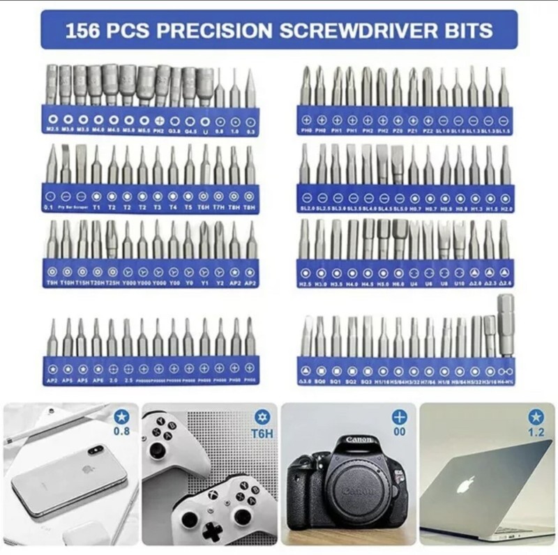 170PC ScrewdriverTorx Bit Set MAC Mini T2,T3,T4,T5,TR6,T7H,T8H,TR9,T10H MacBook gallery