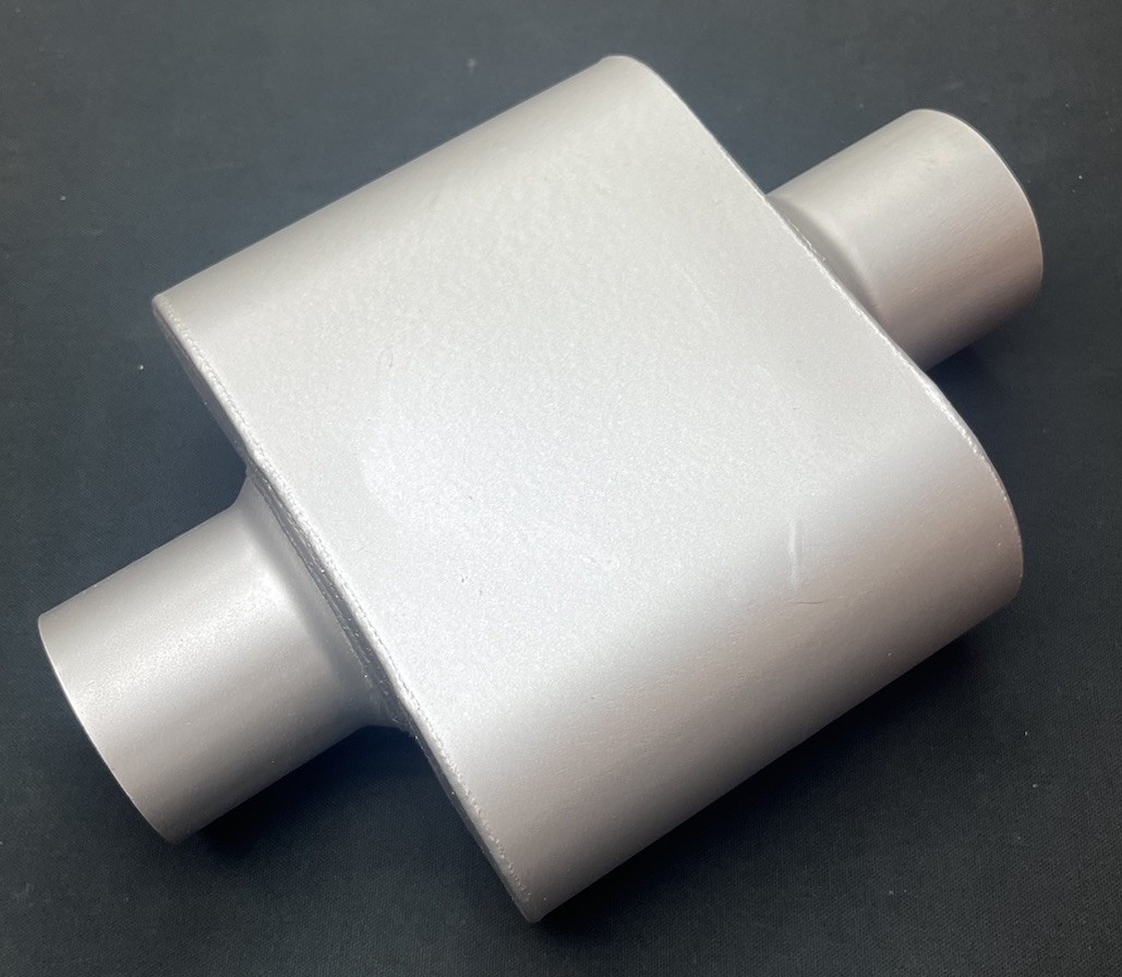 Universal Mufflers,Performance Automotive Exhaust Muffler，Single 3" Silver gallery